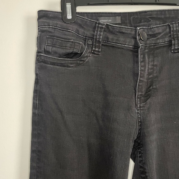 Kut From The Kloth Straight Leg Black Pants - Picture 3 of 8